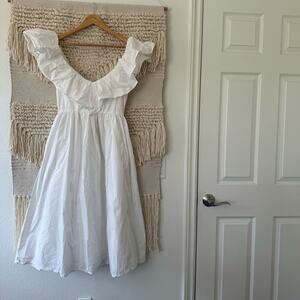 Adam Lippes Eyelet Ruffle Dress
